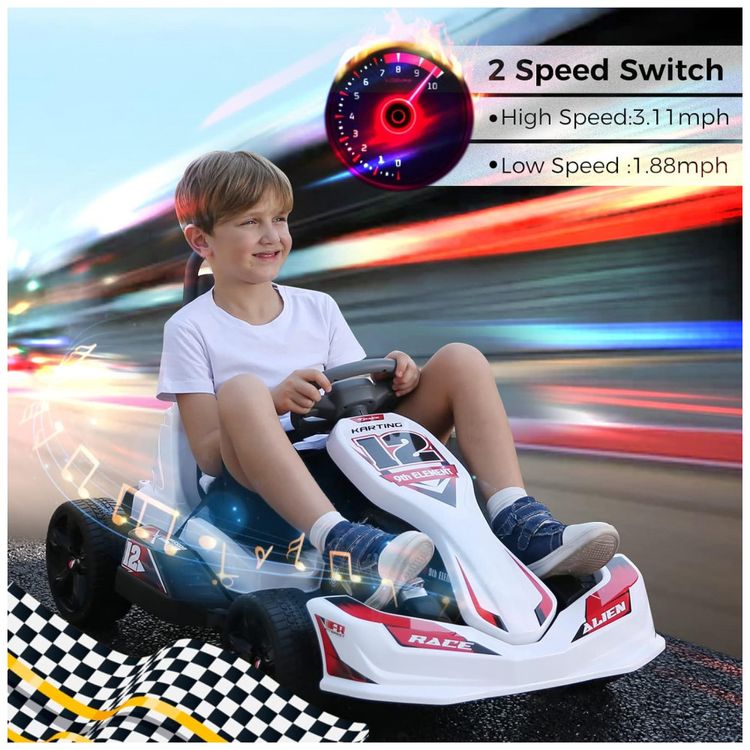 Carro-Eletrico-Infantil-a-Bateria-12V-com-2-Velocidades-e-foto-1
