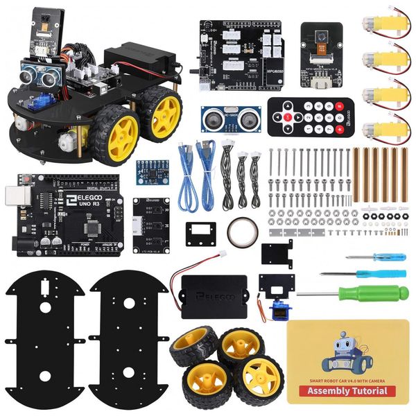 Kit-de-Construcao-Carro-Robo-Inteligente-UNO-R3-com-Sensor-foto-0