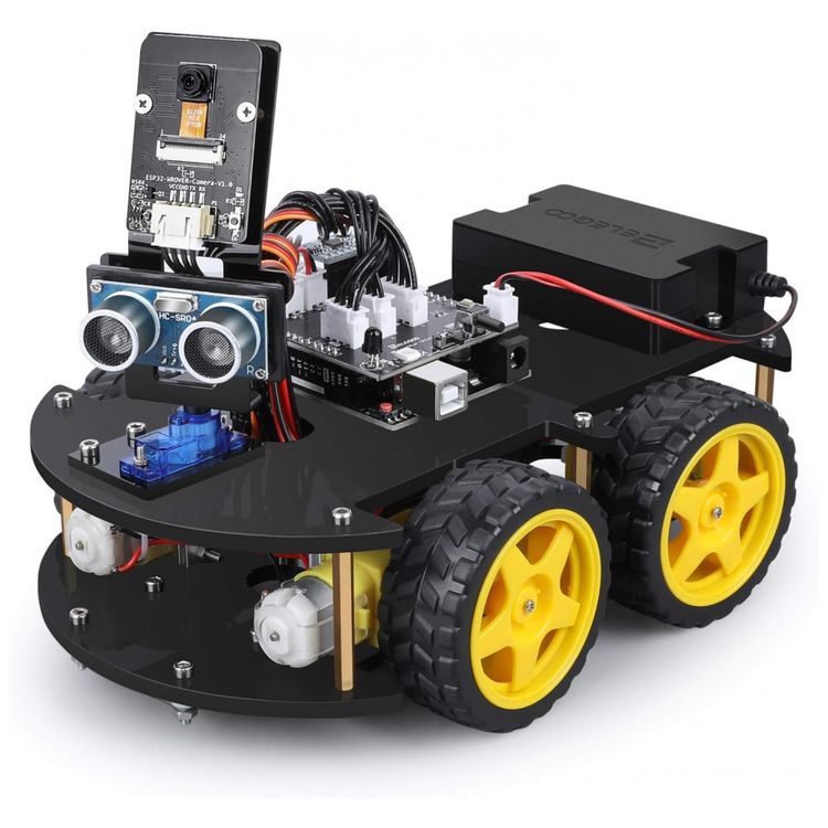 Kit-de-Construcao-Carro-Robo-Inteligente-UNO-R3-com-Sensor-foto-1