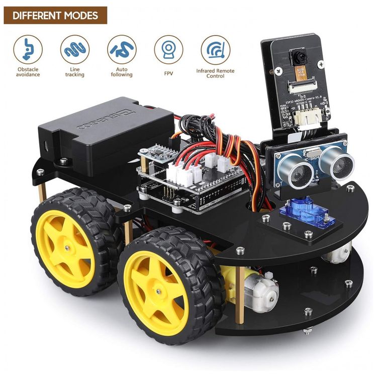 Kit-de-Construcao-Carro-Robo-Inteligente-UNO-R3-com-Sensor-foto-5