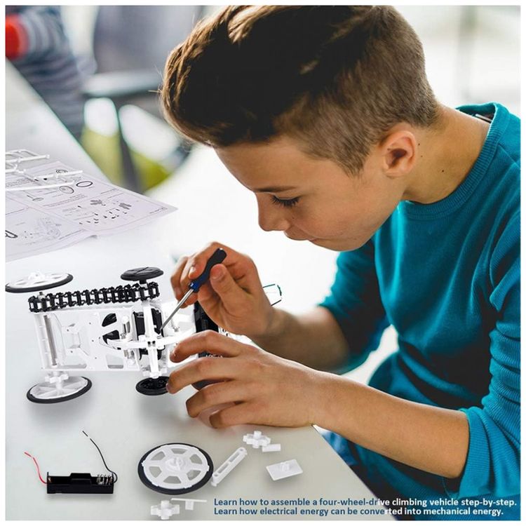 Kit-de-Construcao-Carro-Robo-Inteligente-para-Criancas-de-8-foto-2