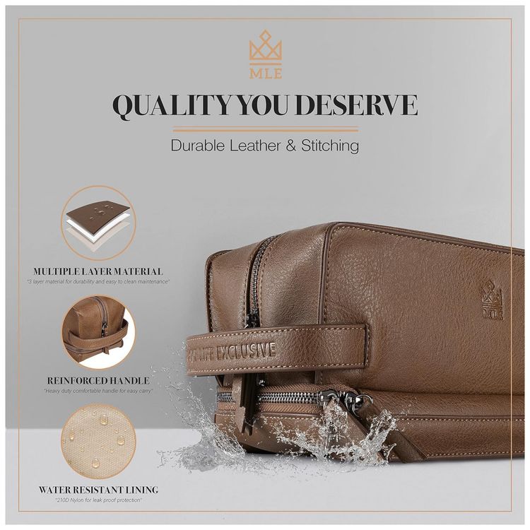 Necessaire-Masculina-de-Couro-MAKE-LIFE-EXCLUSIVE-Marrom-foto-4