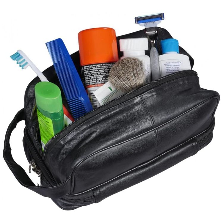 Necessaire-Masculina-de-Couro-BAYFIELD-BAGS-Preto-foto-3