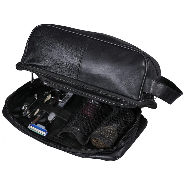 Necessaire-Masculina-de-Couro-BAYFIELD-BAGS-Preto-foto-4