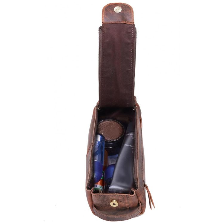 Necessaire-Masculina-de-Couro-CUERO-Marrom-foto-2