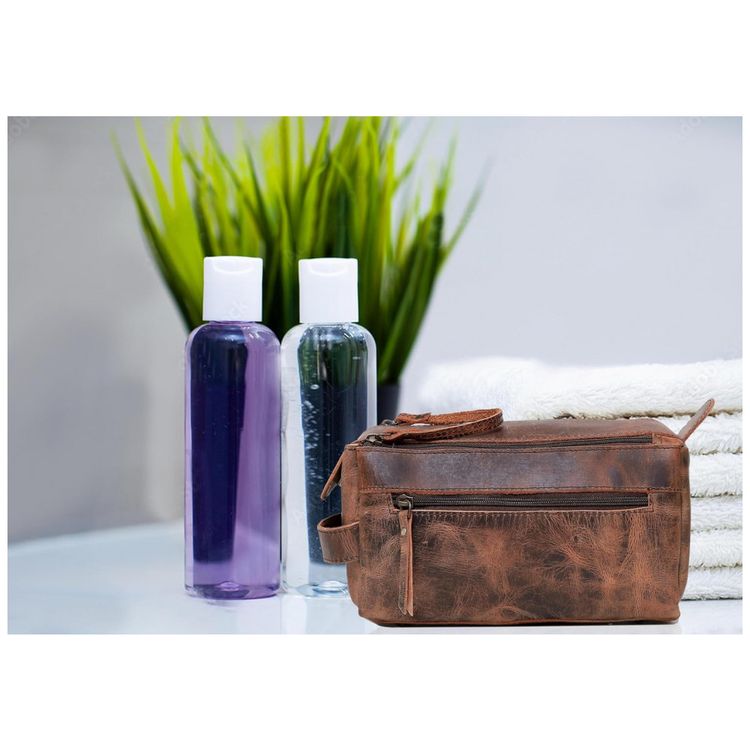 Necessaire-Masculina-de-Couro-CUERO-Marrom-foto-3