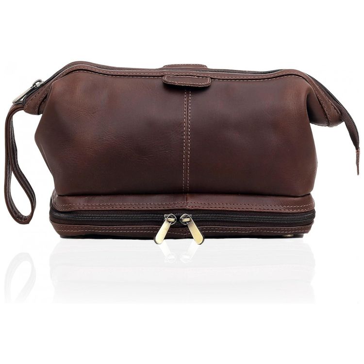 Necessaire-Masculina-de-Couro-CUERO-Marrom-Escuro-foto-1