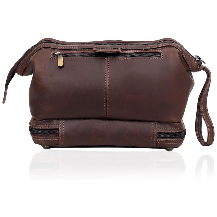 Necessaire-Masculina-de-Couro-CUERO-Marrom-Escuro-foto-2