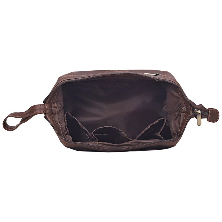 Necessaire-Masculina-de-Couro-CUERO-Marrom-Escuro-foto-3