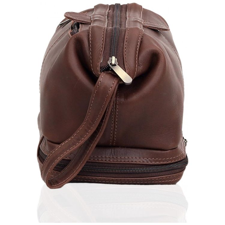 Necessaire-Masculina-de-Couro-CUERO-Marrom-Escuro-foto-5