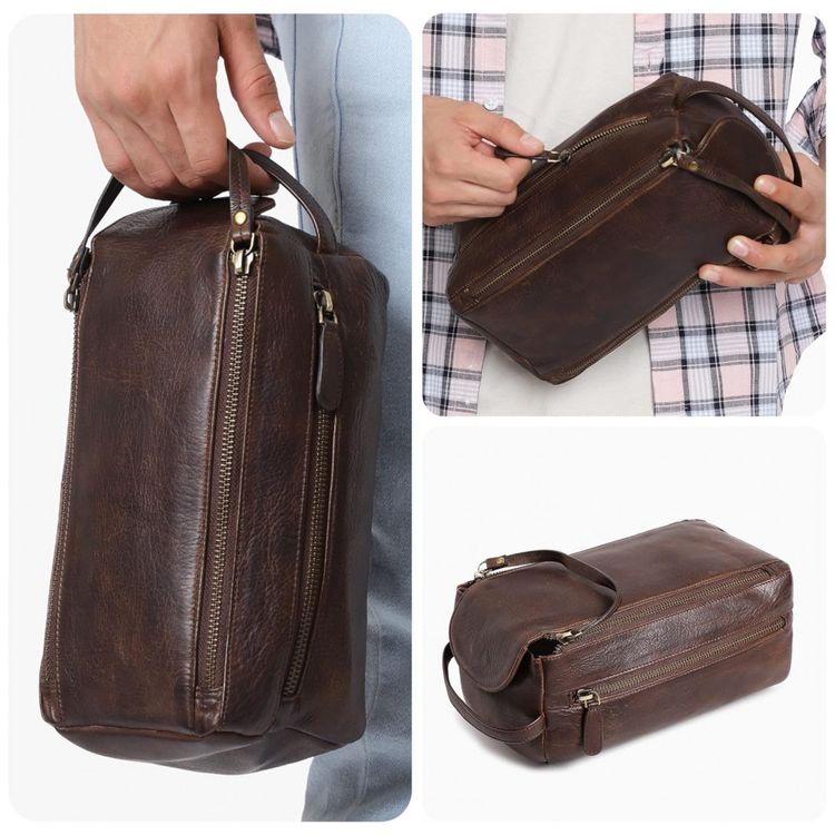 Leather-Toiletry-Bag-for-Men-and-Women-Hanging-Water-foto-4