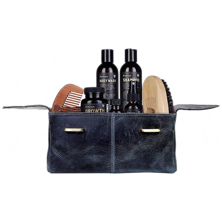 Necessaire-Masculina-de-Couro-CREATIVE-LEATHER-ART-Azul-foto-4