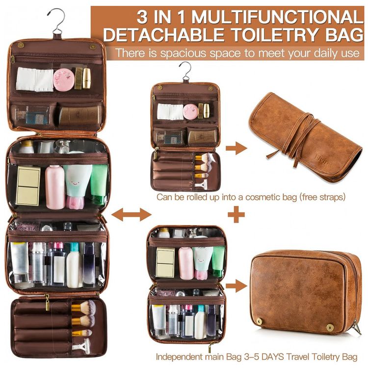 Necessaire-Masculina-de-Couro-3-em-1-ELVIROS-Marrom-foto-1