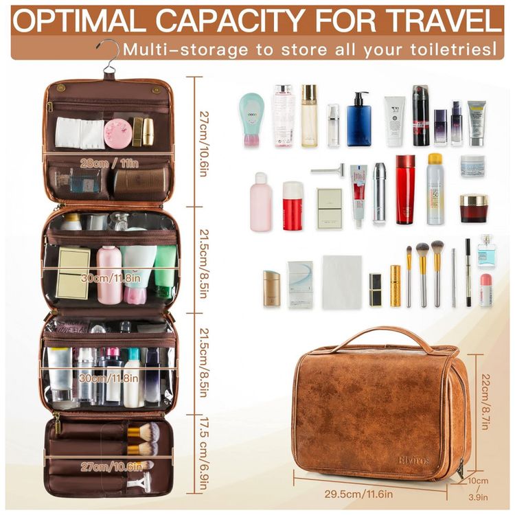 Necessaire-Masculina-de-Couro-3-em-1-ELVIROS-Marrom-foto-5