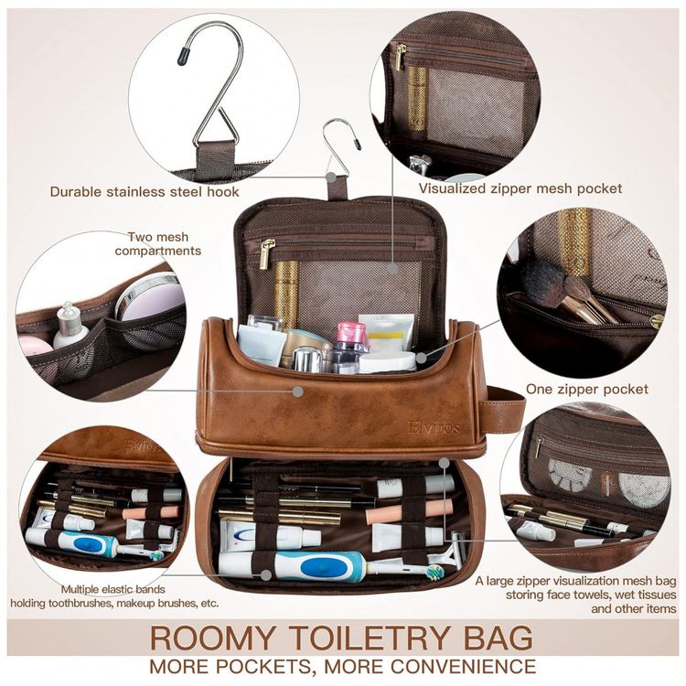 Necessaire-Masculina-de-Couro-ELVIROS-Marrom-foto-1