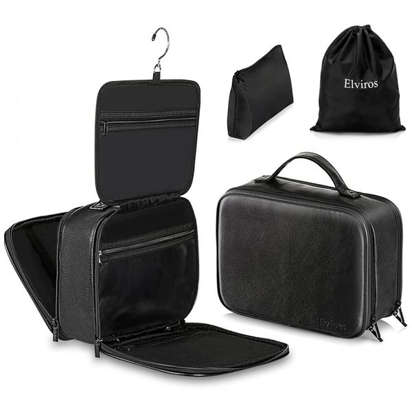Necessaire-Masculina-de-Couro-ELVIROS-Marrom-Escuro-foto-0