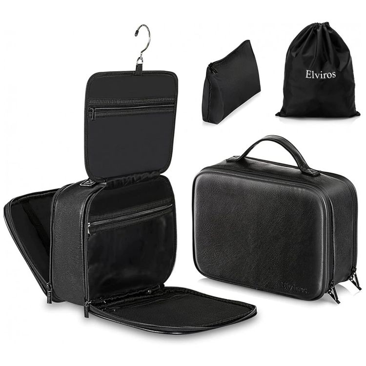 Necessaire-Masculina-de-Couro-ELVIROS-Marrom-Escuro-foto-0