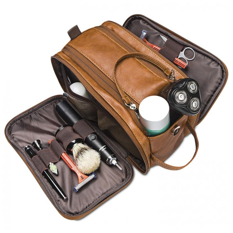 Necessaire-Masculina-de-Couro-FREBEAUTY-Marrom-foto-1