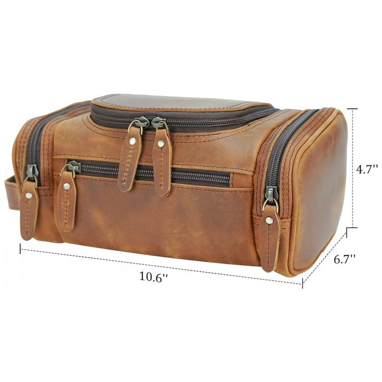 Necessaire-Masculina-de-Couro-POLARE--Marrom-foto-2