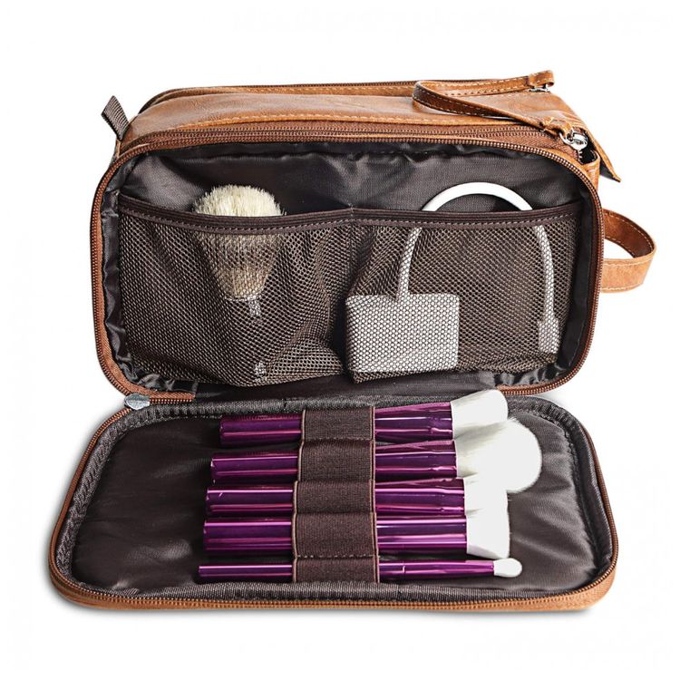 Necessaire-Masculina-de-Couro-FREBEAUTY-Marrom-foto-4