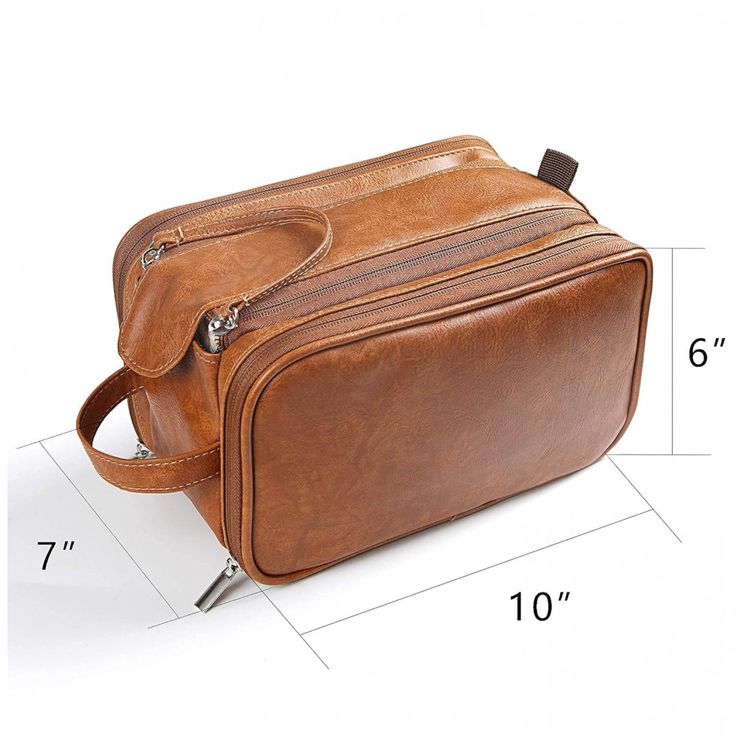 Necessaire-Masculina-de-Couro-FREBEAUTY-Marrom-foto-5