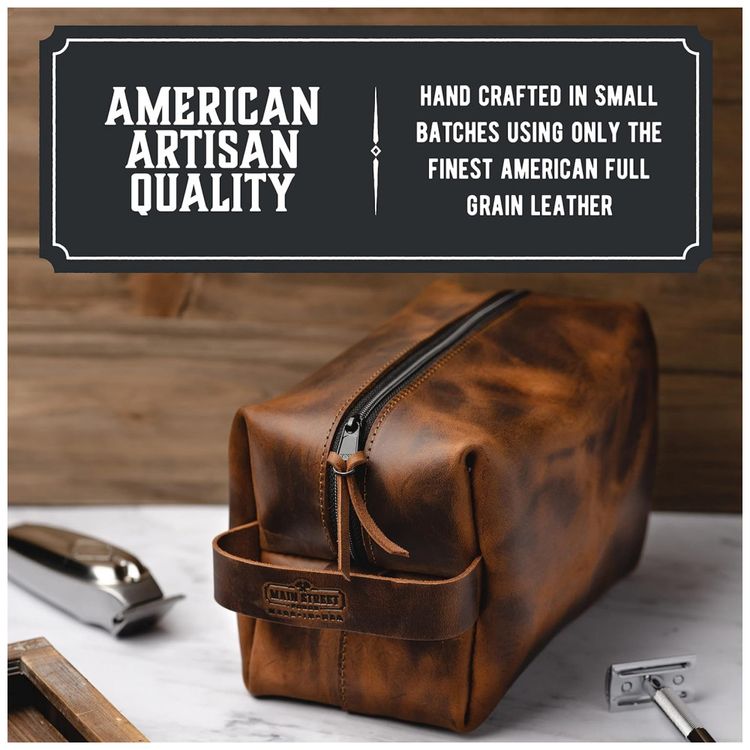 Necessaire-Masculina-de-Couro-MAIN-STREET-FORGE-Marrom-foto-2