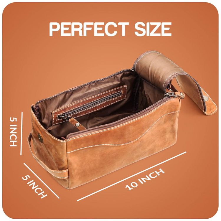 Necessaire-Masculina-de-Couro-Vintage-OLVONO-Marrom-foto-1