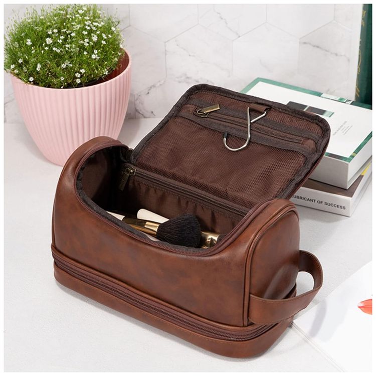 Necessaire-Masculina-de-Couro-GLAMATIVITY-Marrom-foto-1