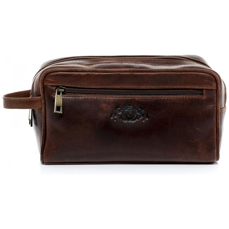 Necessaire-Masculina-de-Couro-SID-VAIN-Marrom-foto-1