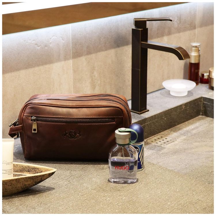 Necessaire-Masculina-de-Couro-SID-VAIN-Marrom-foto-2