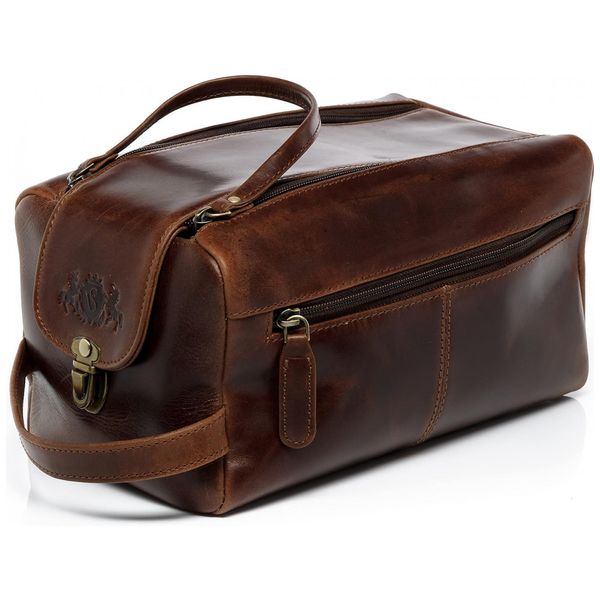Necessaire-Masculina-de-Couro-SID-VAIN-Marrom-foto-0