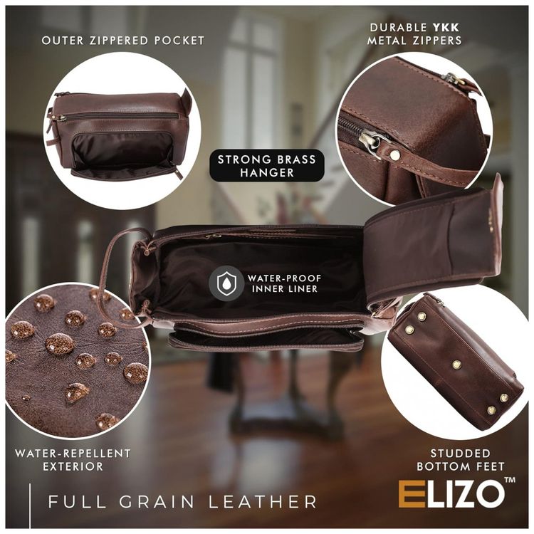 Necessaire-Masculina-de-Couro-ELIZO-Marrom-foto-2