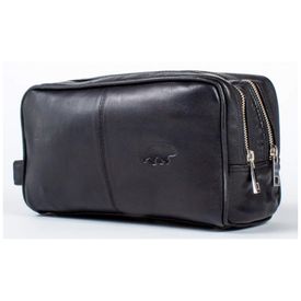 Necessaire-Masculina-de-Couro-KODIAK-LEATHER-Preto-foto-0