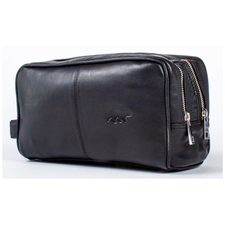 Necessaire-Masculina-de-Couro-KODIAK-LEATHER-Preto-foto-0