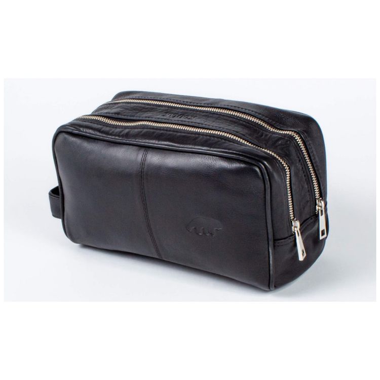 Necessaire-Masculina-de-Couro-KODIAK-LEATHER-Preto-foto-2