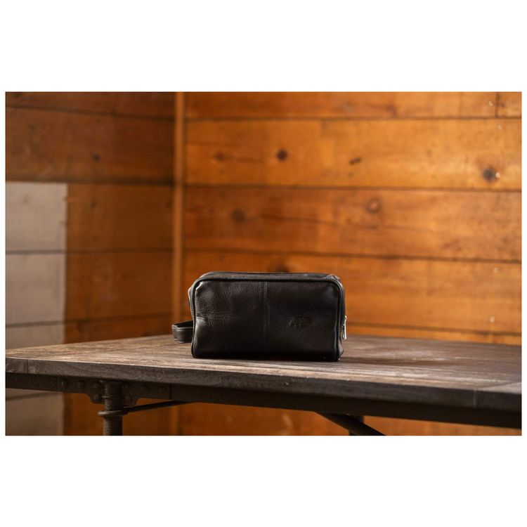 Necessaire-Masculina-de-Couro-KODIAK-LEATHER-Preto-foto-4