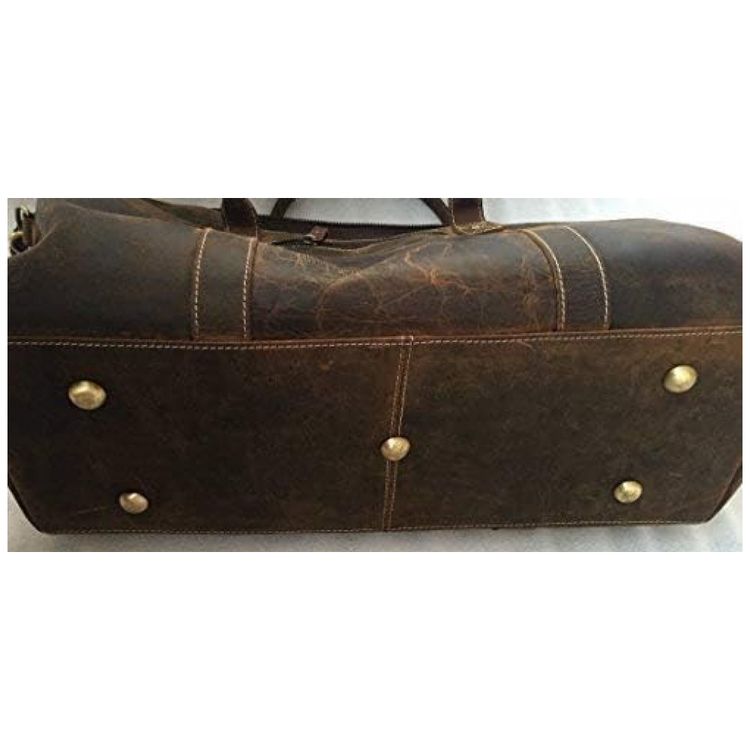 Bolsa-de-Viagem-Masculina-Classica-de-Couro-KOMALC-Marrom-foto-2