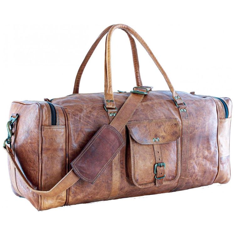 Bolsa-de-Viagem-Masculina-s-Classica-de-Couro-KOMALS-foto-2