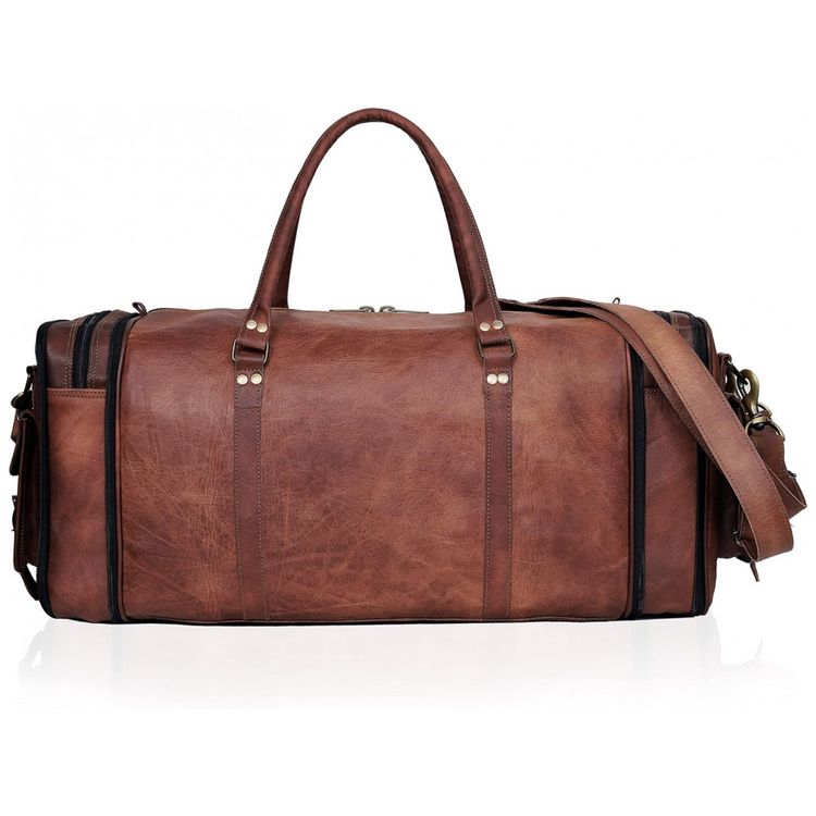 Bolsa-de-Viagem-Masculina-Classica-de-Couro-C-CUERO-Marrom-foto-4
