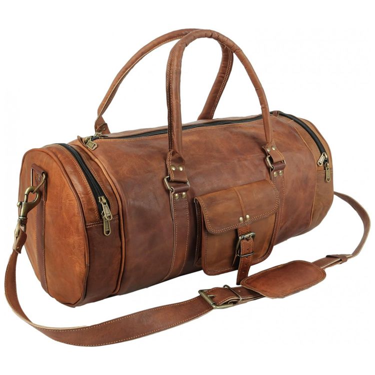 Bolsa-de-Viagem-Masculina-Classica-de-Couro-ARTIST-UNKNOWN-foto-1