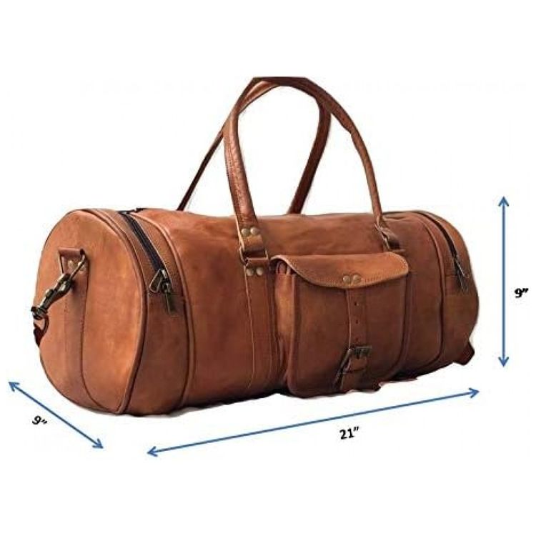 Bolsa-de-Viagem-Masculina-Classica-de-Couro-ARTIST-UNKNOWN-foto-3