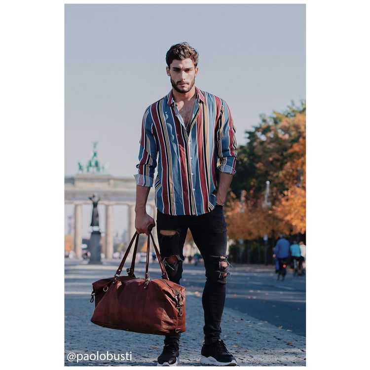 Bolsa-de-Viagem-Masculina-Vintage-Classica-de-Couro-45L-foto-4