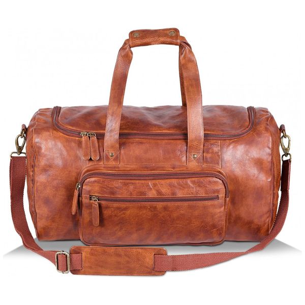 Bolsa-de-Viagem-Masculina-Classica-de-Couro-ESTALON-Marrom-foto-0