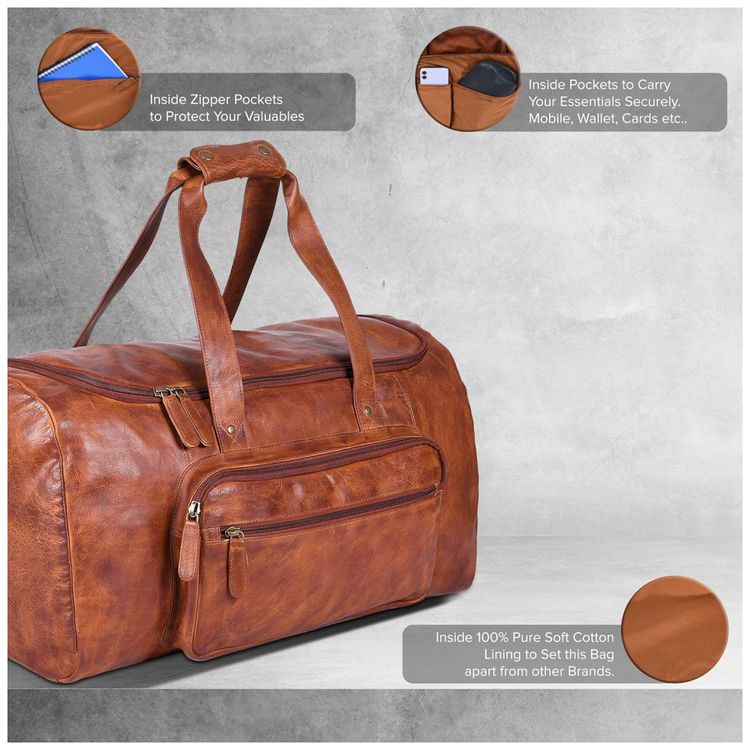 Bolsa-de-Viagem-Masculina-Classica-de-Couro-ESTALON-Marrom-foto-5
