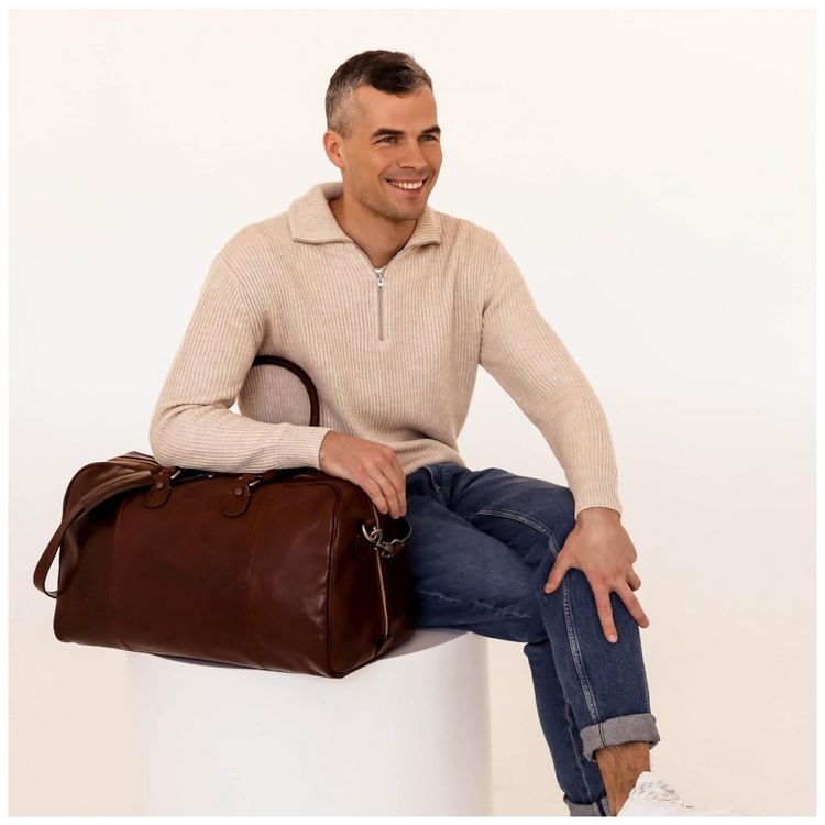 Bolsa-de-Viagem-Masculina-Classica-de-Couro-TIME-foto-2