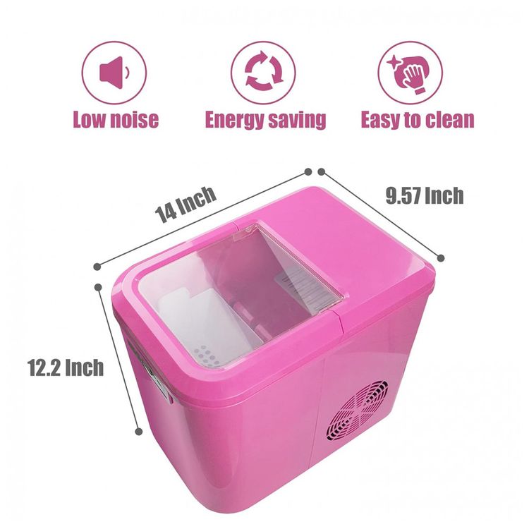 Maquina-de-Gelo-ate-11-kg-em-24H-Portatil-110v-BHTOP-Rosa-foto-3