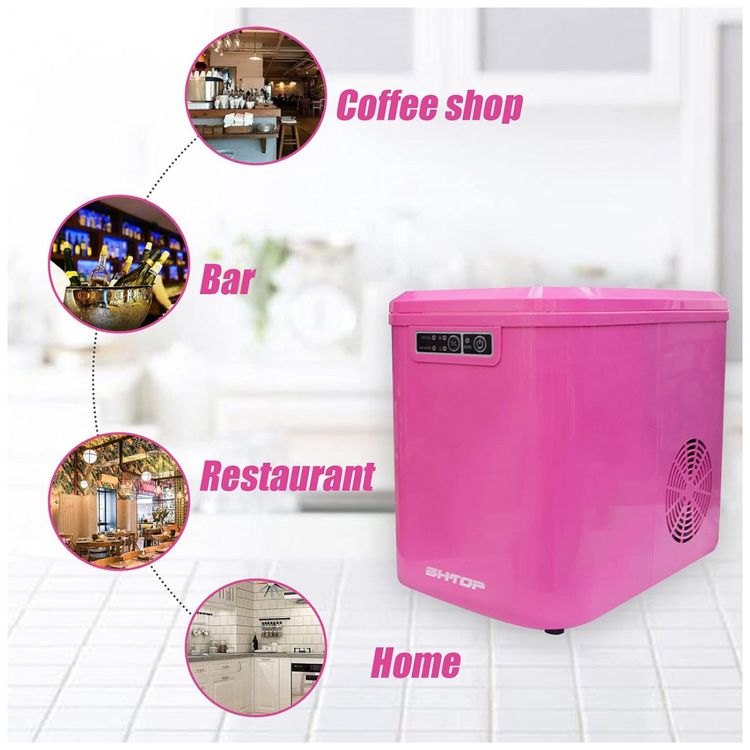 Maquina-de-Gelo-ate-11-kg-em-24H-Portatil-110v-BHTOP-Rosa-foto-5