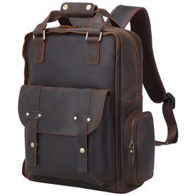 Mochila-Masculina-para-Laptop-de-Couro-TIDING-Marrom-foto-0