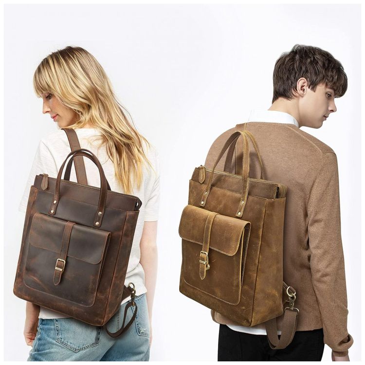 Mochila-Feminina-para-Laptop-de-Couro-S-ZONE-Marrom-foto-1
