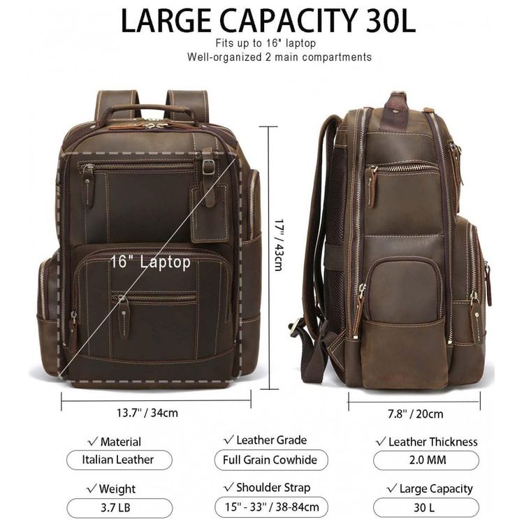 Mochila-Masculina-para-Laptop-39cm-30L-de-Couro-TAERTII-foto-2
